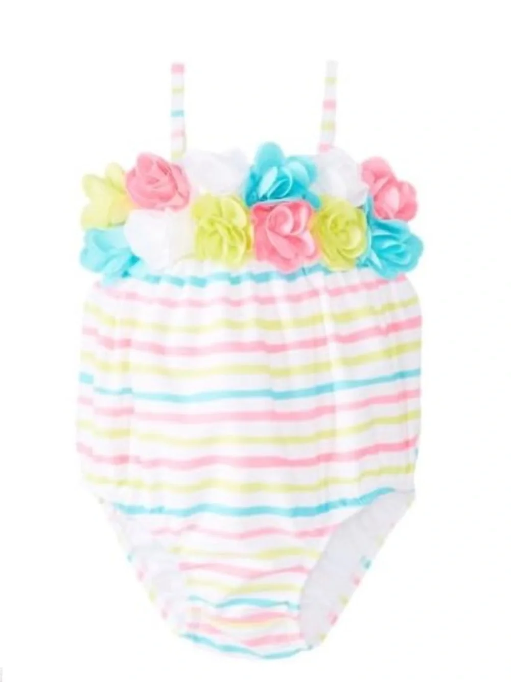 Kate Mack Baby • Garden Stripe Swim Bubble - 9 months